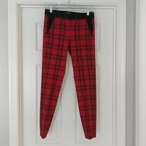 Tartan plaid ankle pant